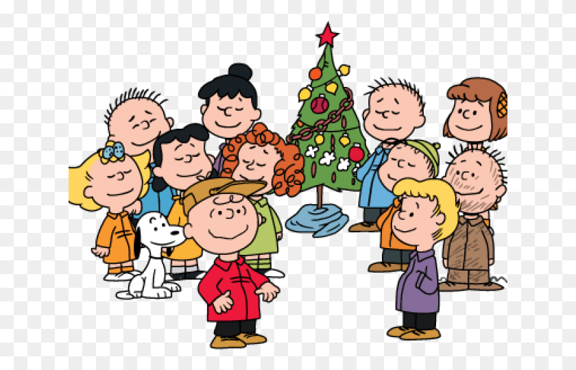 640x480 Peanuts Christmas Cliparts Charlie Brown Christmas Gang, Person, Human, People HD PNG Download