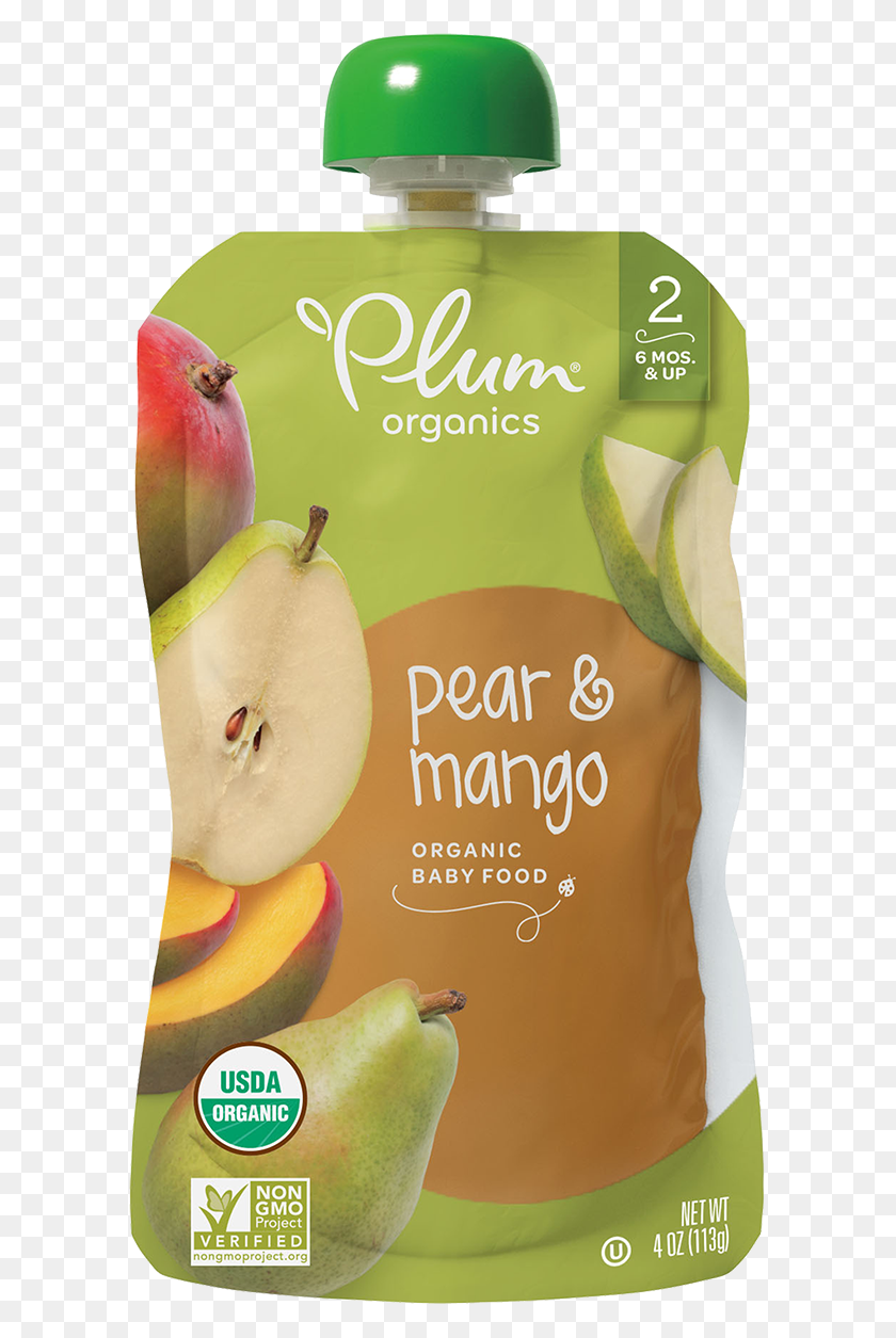 599x1195 Pera Amp Mango Ciruela Organics Pera Y Mango, Planta, Fruta, Alimentos Hd Png