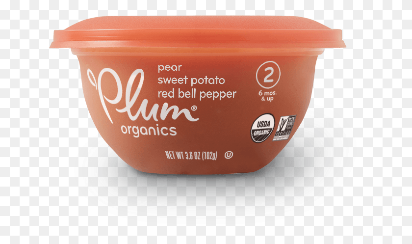 643x437 Pear Sweet Potato Amp Red Bell Pepper Plum Baby Bowl Container, Meal, Food, Dish HD PNG Download