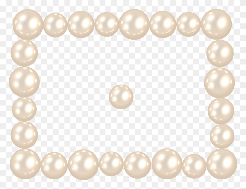 7891x5925 Pearl Frame Clip Art Image HD PNG Download