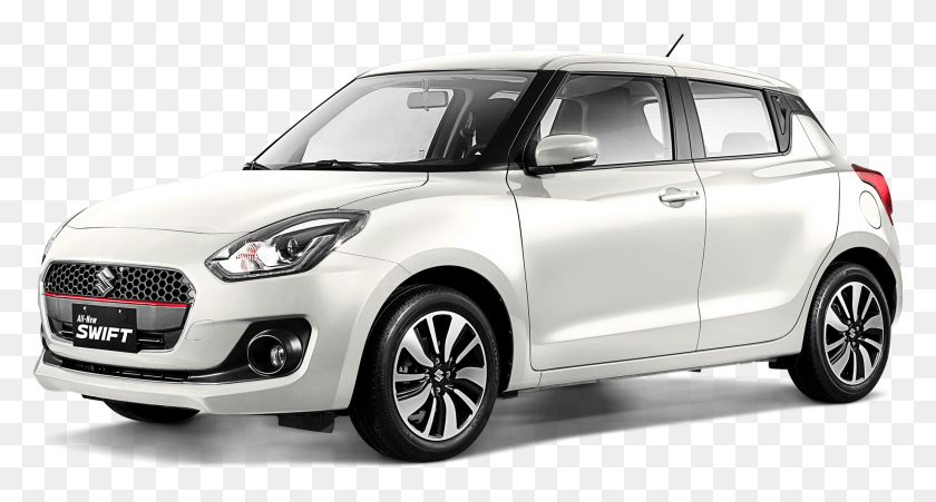 2218x1112 Pearl Pure White All New Swift White Front, Car, Vehicle, Transportation HD PNG Download