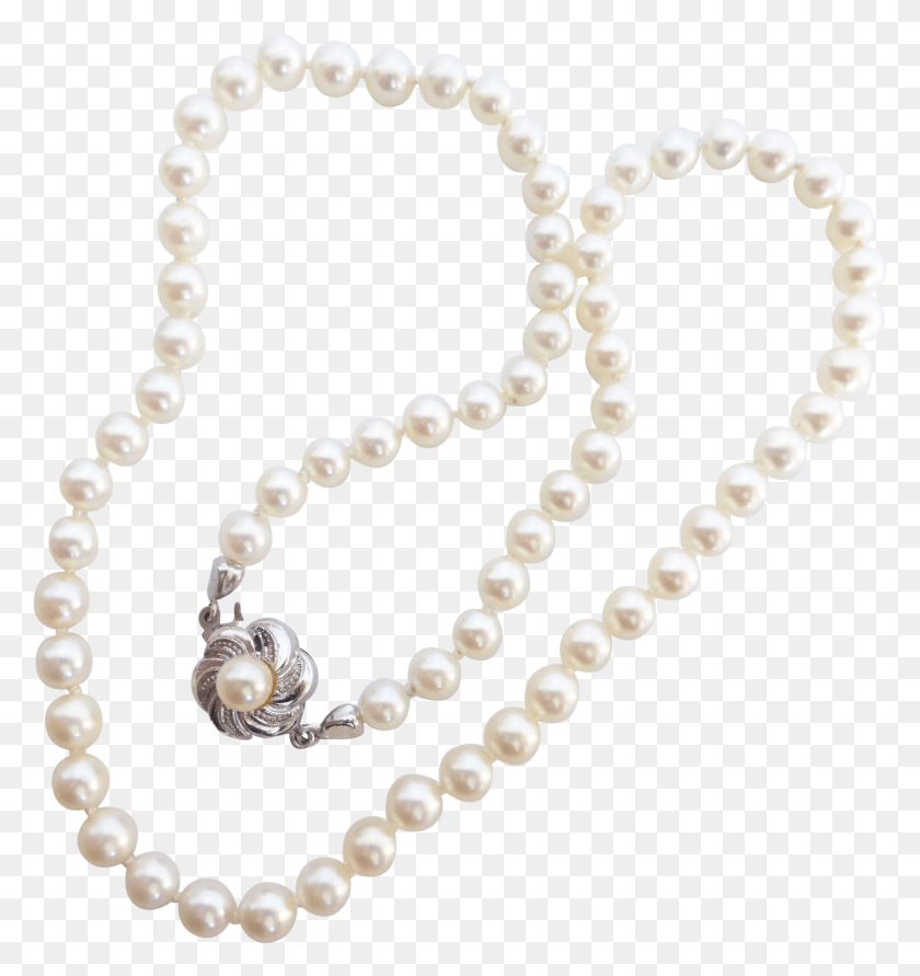 1344x1433 Pearl Strand Pearl Necklace Outline, Bead Necklace, Bead, Jewelry HD PNG Download