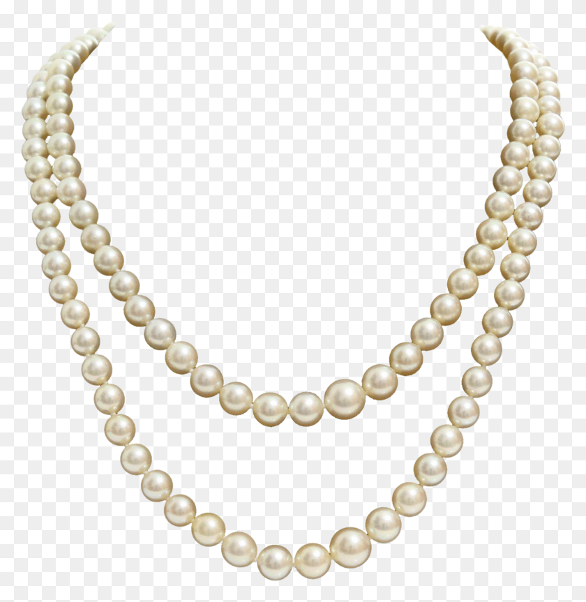 1345x1386 Pearls Clipart Single Pearl Chanel Pearl Necklace, Jewelry, Accessories, Accessory HD PNG Download