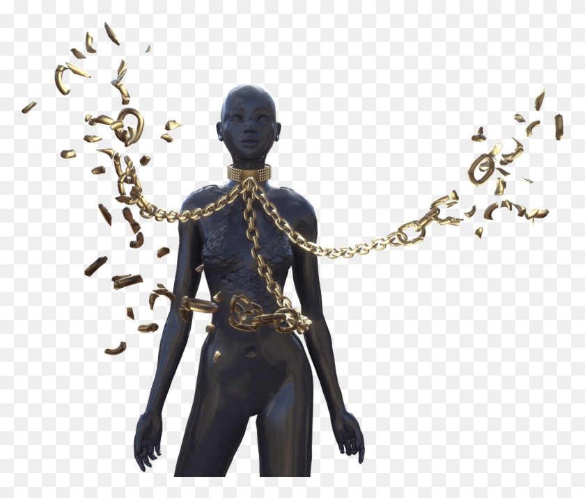 1148x966 Pearls Collar Chains And Broken Broken Chains Chains, Figurine, Person, Human HD PNG Download