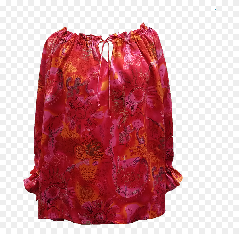 681x761 Peasant Blouse Pencil Skirt, Clothing, Apparel, Long Sleeve Descargar Hd Png