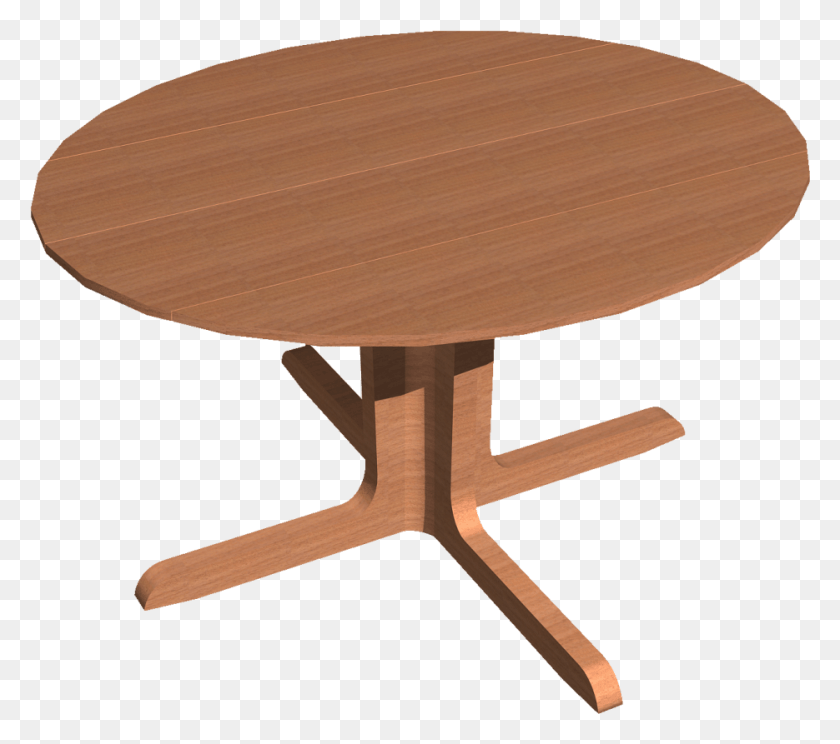 935x821 Pedestal Table Table 3D View, Furniture, Coffee Table, Tabletop Descargar Hd Png