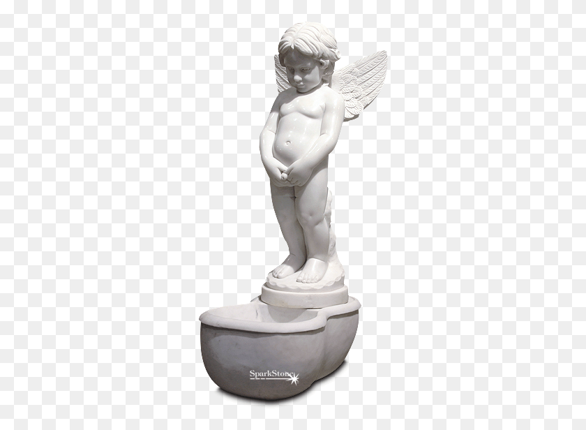 272x556 Peeing Cherub Fountain Image Fountain Cherub, Statue, Sculpture HD PNG Download