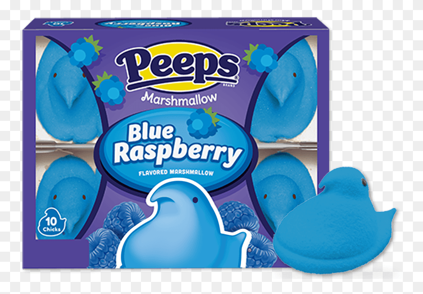 760x524 Peep Marshmallow Blue Raspberry, Peeps, Губка Png Скачать