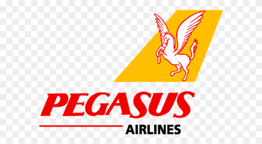 592x401 Png Логотип Pegasus Airlines, Символ, Логотип, Товарный Знак Hd Png Скачать