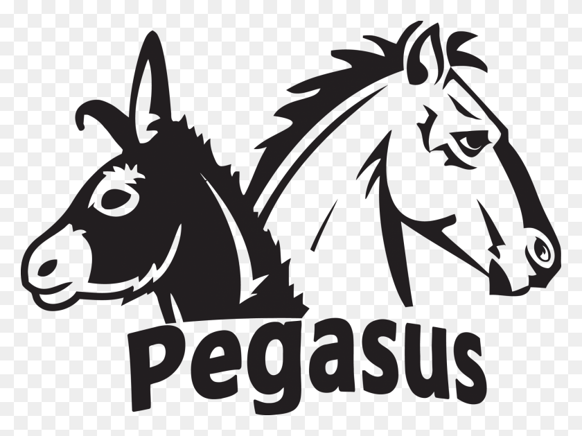 2000x1460 La Sociedad Pegasus Burro Pegaso, Cartel, Publicidad, Dragón Hd Png