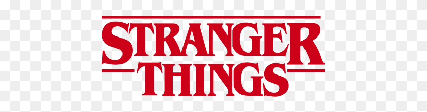 441x161 Pegatina Stranger Things Vinilo Troquelado Stranger Things Logo Stickers, Word, Alphabet, Text HD PNG Download