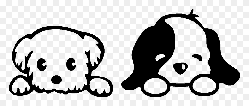 1201x463 Pegatinas Ordenador Porttil Black And White Puppy Clip Art, Gray, World Of Warcraft HD PNG Download