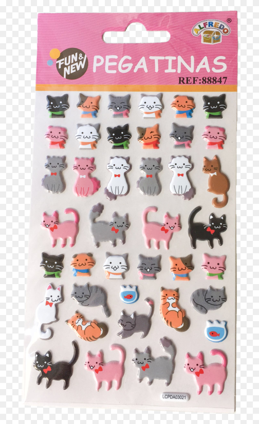 712x1313 Pegatinas Stickers Transparent No Background Cute Cats Cartoon, Dog, Pet, Canine HD PNG Download