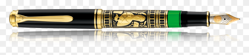 1736x287 Перьевая Ручка Pelikan Toledo Gold M900 M700 Латунь, Ручка, Музыкальный Инструмент, Слоновая Кость Png Скачать