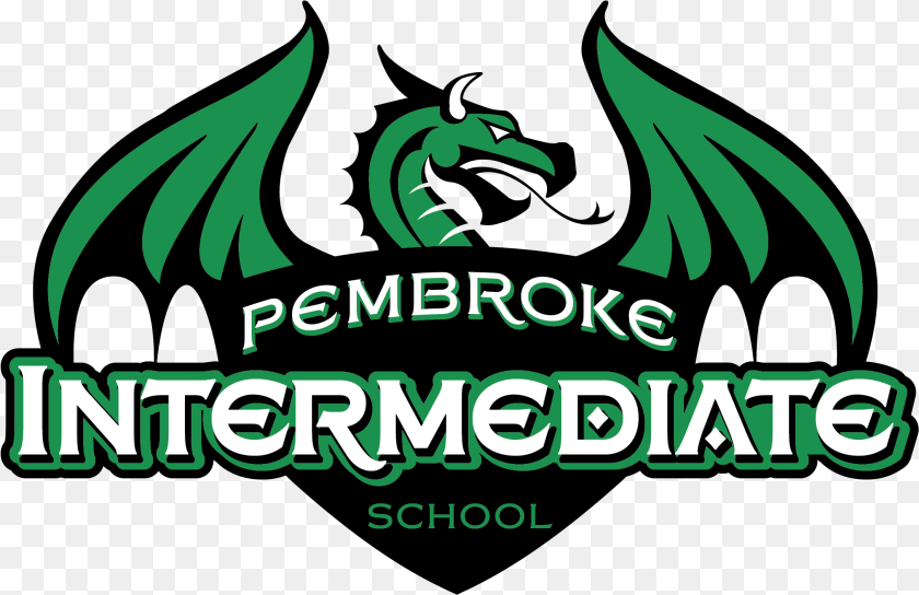 2177x1410 Pembroke Central Schools Mbr, Green, Logo Sticker PNG