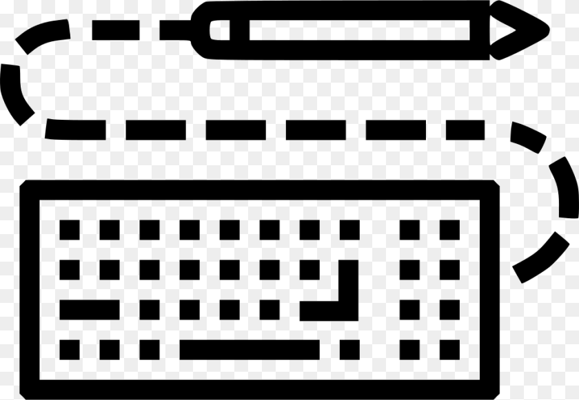 Pen Pencil Keyboard Write Drawing Design Sketch Comments Writing Keyboard Icon, Stencil, Scoreboard, Text, Electronics PNG