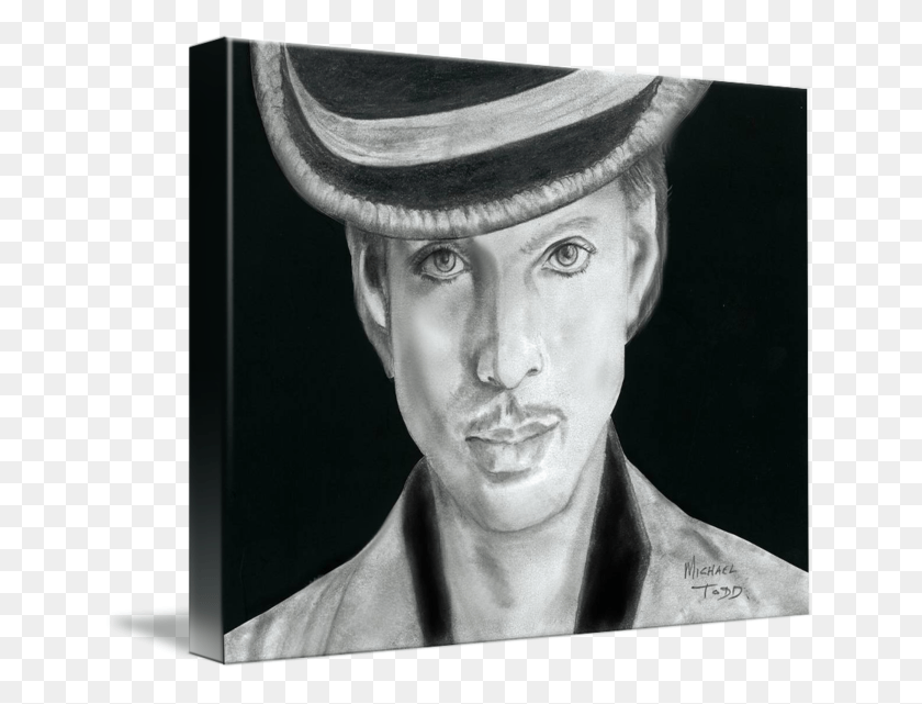 650x581 Pencil Drawing Of Celebrity Prince Face Gentleman, Hat, Clothing, Apparel HD PNG Download