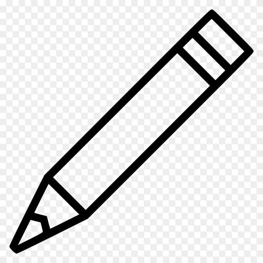 980x980 Pencil Underline Outline Images Of Pencil, Crayon HD PNG Download