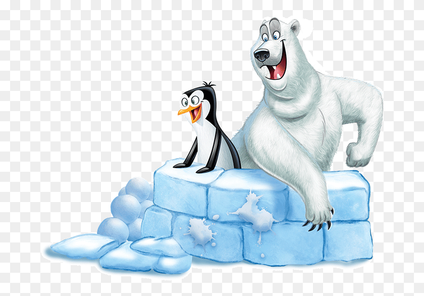 680x526 Penguin Amp Polar Bear Polar Blast Vbs Polar Bear, Outdoors, Nature, Ice HD PNG Download