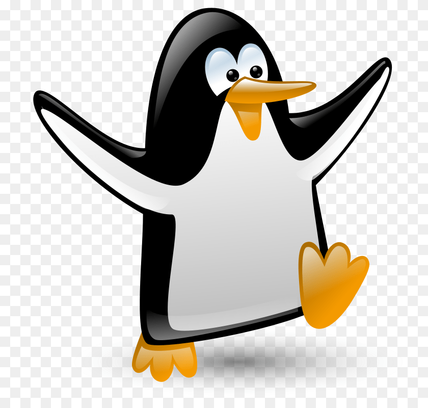 747x800 Penguin Clip Art, Animal, Bird, Fish, Sea Life Sticker PNG