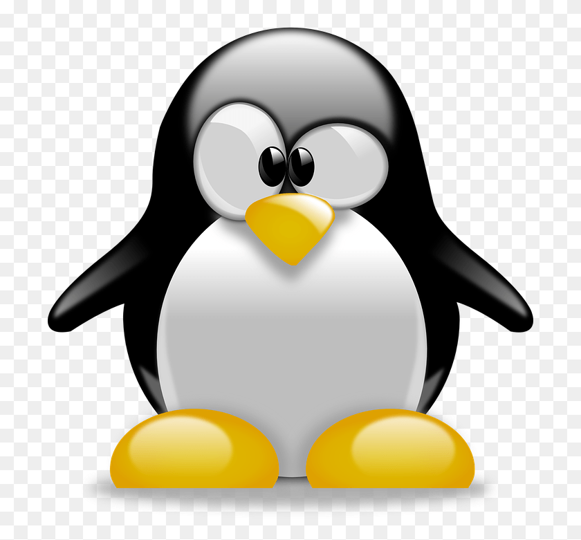 703x721 Пингвин Gnu Linux Стикер, Птица, Животное, Снеговик Png Скачать