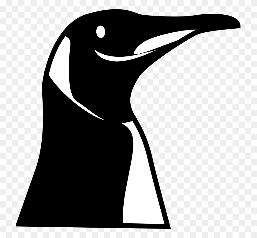 733x720 Penguin Head Clip Art, Stencil, Axe HD PNG Download