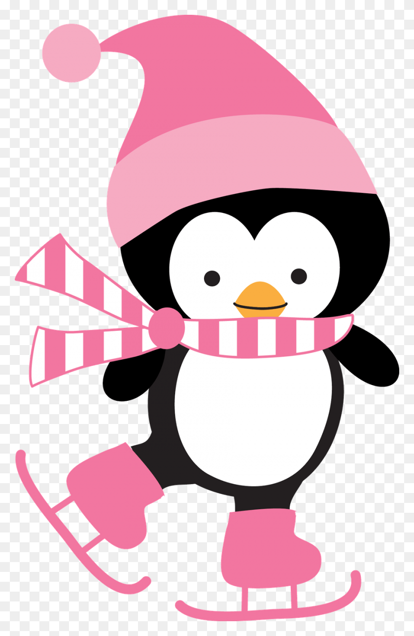 900x1420 Penguin Images Penguin Art Ice Skating Party Skate Penguin Ice Skating Clip Art, Nature, Outdoors, Snow HD PNG Download