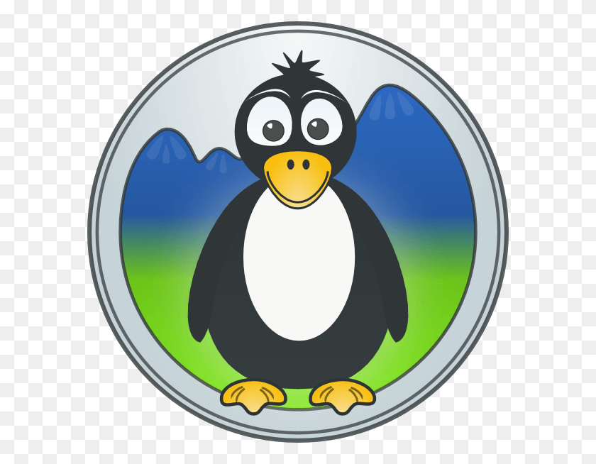 594x594 Penguin In The Mountains Svg Clip Arts 594 X 594 Px Penguin, Bird, Animal, King Penguin HD PNG Download