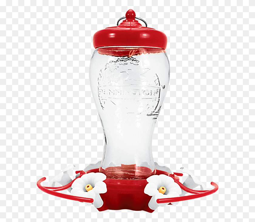 600x672 Pennington 28 Oz Decorative Hummingbird Feeder Hummingbird Feeder Clipart, Bottle, Jar, Shaker HD PNG Download