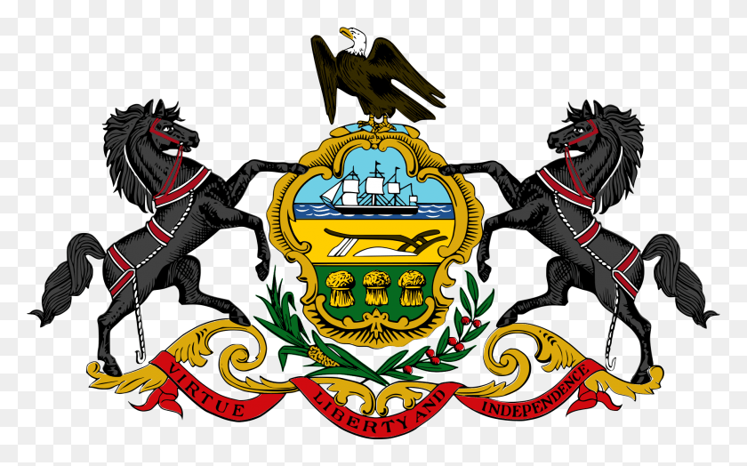 2000x1190 Герб Пенсильвании, Логотип, Символ, Товарный Знак Hd Png Скачать