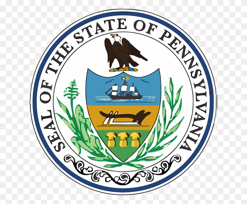 640x634 Pennsylvania State Seal North Tourism American Commonwealth Of Pennsylvania, Eagle, Bird, Animal HD PNG Download