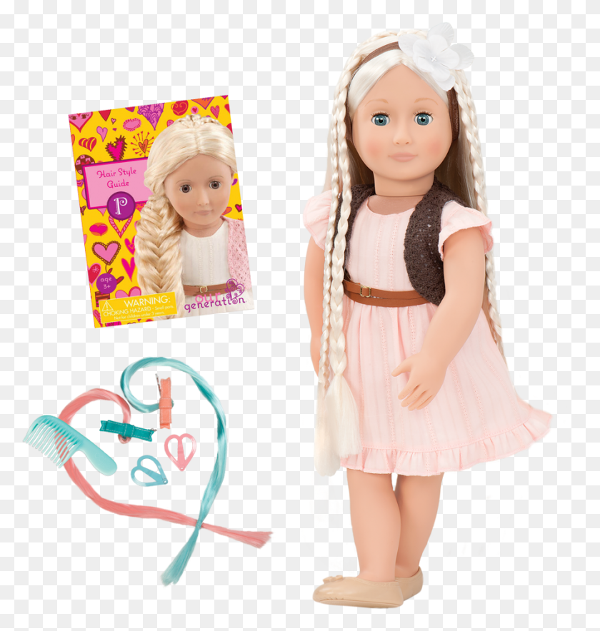 894x945 Penny 18 Inch Hairplay Doll Our Generation Hair Play Doll, Toy, Person, Human HD PNG Download