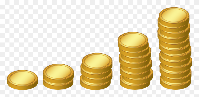 2395x1079 Penny Clipart Peso Coin Stacks Of Coins Clip Art, Gold, Money, Treasure HD PNG Download