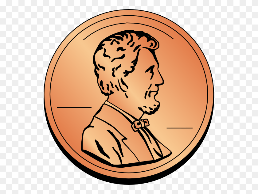 555x573 Penny Head Cliparts Penny Clipart, Coin, Money, Logo HD PNG Download