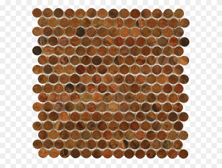 600x575 Penny Round Copper Penny Round Tile, Food, Honeycomb, Honey HD PNG Download