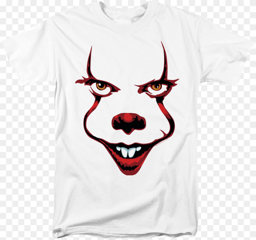 Pennywise Face It Shirt T Shirt, Clothing, T-shirt, Adult, Male Clipart PNG