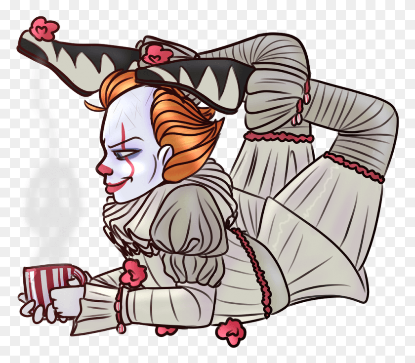 955x827 Pennywise Pennywisefanart Pic Drawing Cartoon Pennywise, Person, Human, Comics HD PNG Download