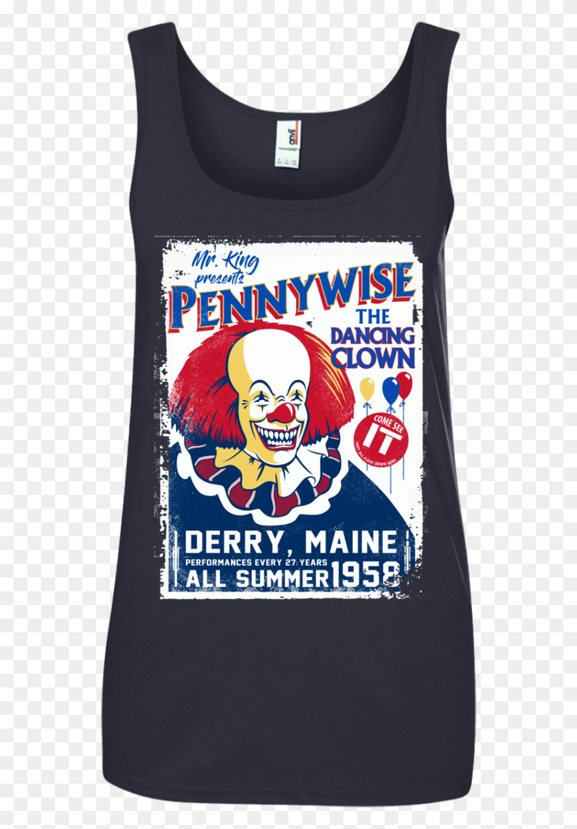549x1146 Pennywise The Dancing Clown Camisa Con Capucha Tank Pennywise The Dancing Clown Diseño De Camiseta, Libro, Cartel, Anuncio Hd Png Descargar
