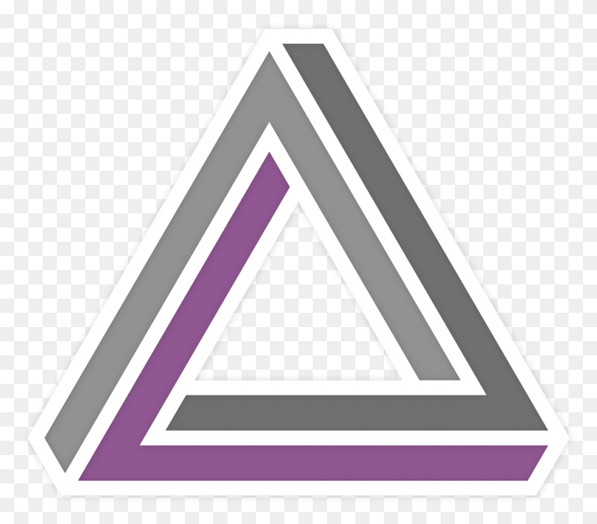 977x849 Penrose Triangle Logo Triangulo Penrose, Rug, Label, Text HD PNG Download
