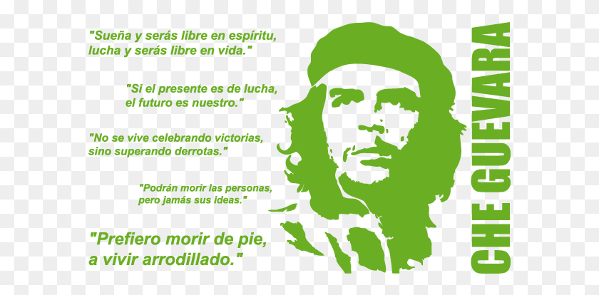 593x354 Pensamientos Discursos Y Frases De Che Guevara Че Гевара, Этикетка, Текст, Плакат Hd Png Скачать