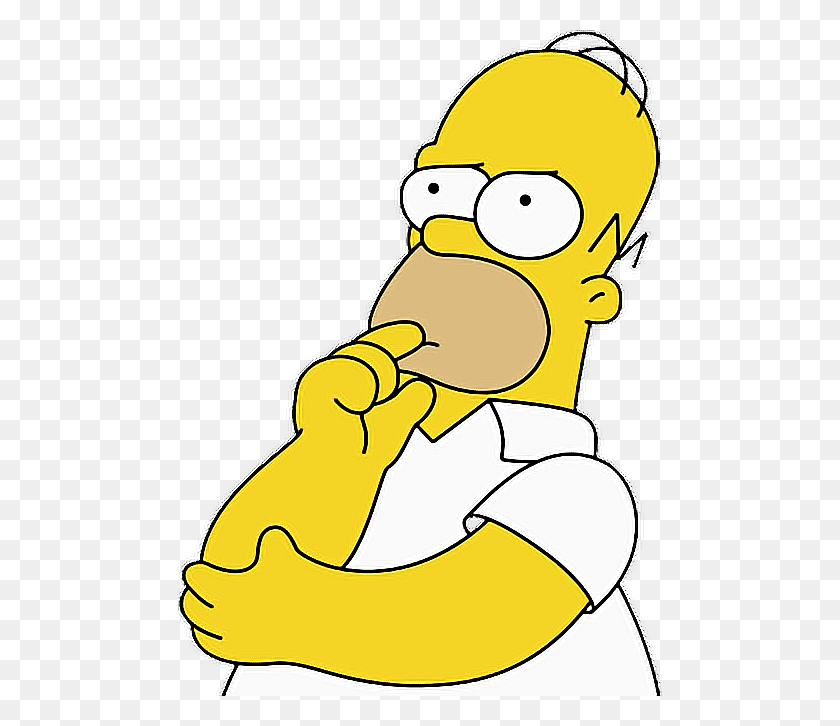 Pensando Homero Simpson Pensando Food Eating Meal HD PNG Download Stunning Free Transparent