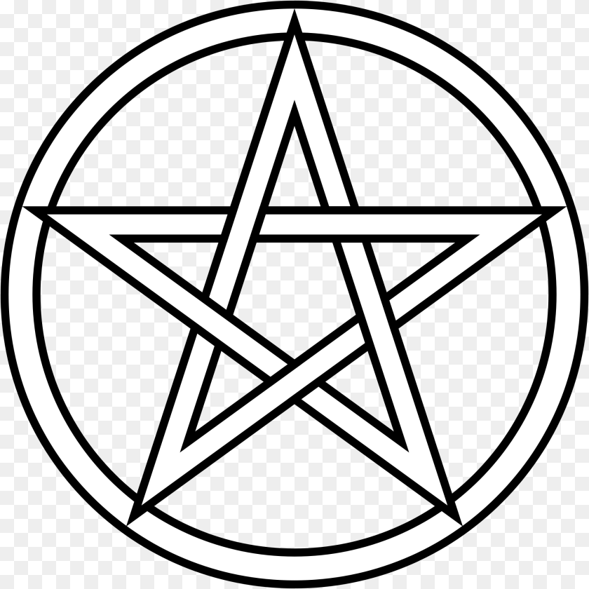 2000x2000 Pentacle, Star Symbol, Symbol, Disk Transparent PNG