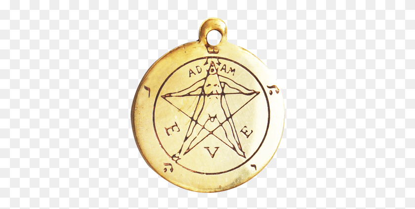 318x363 Pentacle Of Eden Locket, Gold, Clock Tower, Tower HD PNG Download