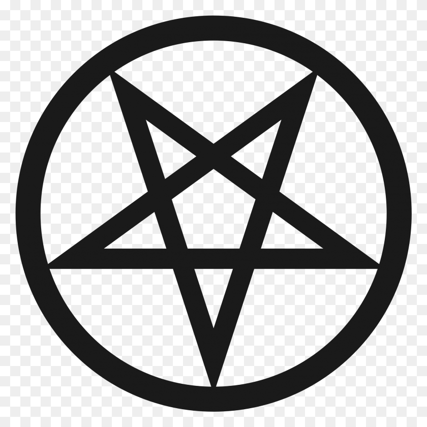 1883x1883 Pentacle Satanist Symbol, Star Symbol, Clock Tower, Tower HD PNG Download