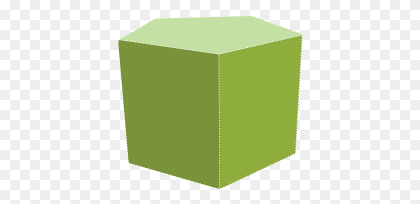 370x348 Pentagon Pouf Pentagon Box, Furniture, Green, Table HD PNG Download