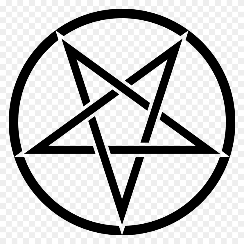 1024x1024 Pentagram Pentacle Satanism Symbol Sigil Of Baphomet Pentacle Transparent, Gray, World Of Warcraft HD PNG Download