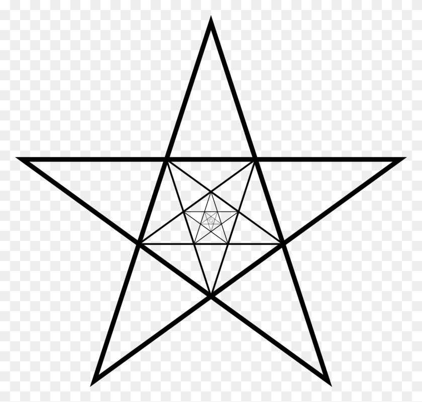 1280x1217 Пентаграмма Звездный Символ Изображение Пентагона Много Треугольников Внутри Звезды, Серый, World Of Warcraft Hd Png Download
