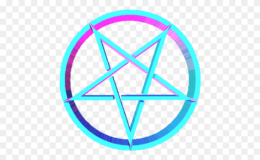 456x457 Pentagrama Pentagram Satan Satanic Satanism Satanist Red Pentagram Vector, Symbol, Star Symbol HD PNG Download
