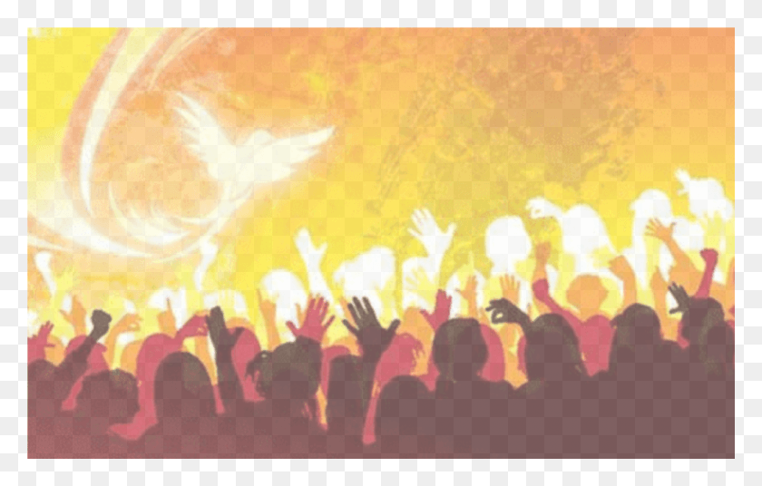 1033x631 Пятидесятница И Выпускной Святой Дух На Людях, Человек, Человек, Толпа Hd Png Скачать