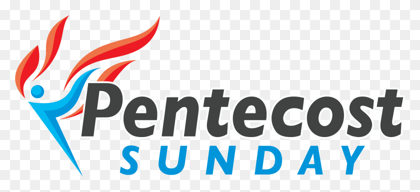 2799x1163 Pentecost Sunday Logo Hires File Click Here Pentecost Sunday Graphics Design, Text, Alphabet, Symbol HD PNG Download